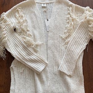 BNWT Matilda Jane Good Hart Southern Charm Fringe Sweater, size M